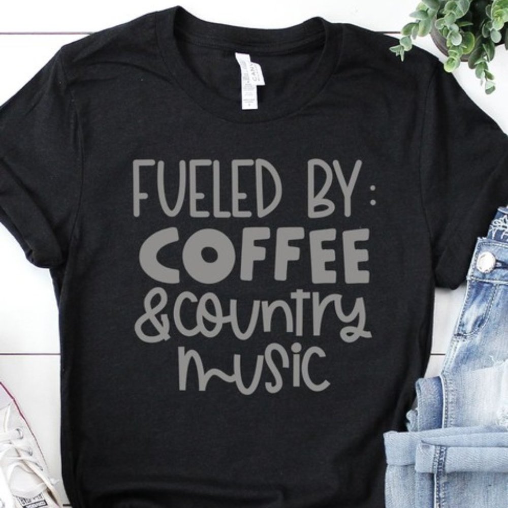 Fueled By Coffee & Country Music T-Shirt